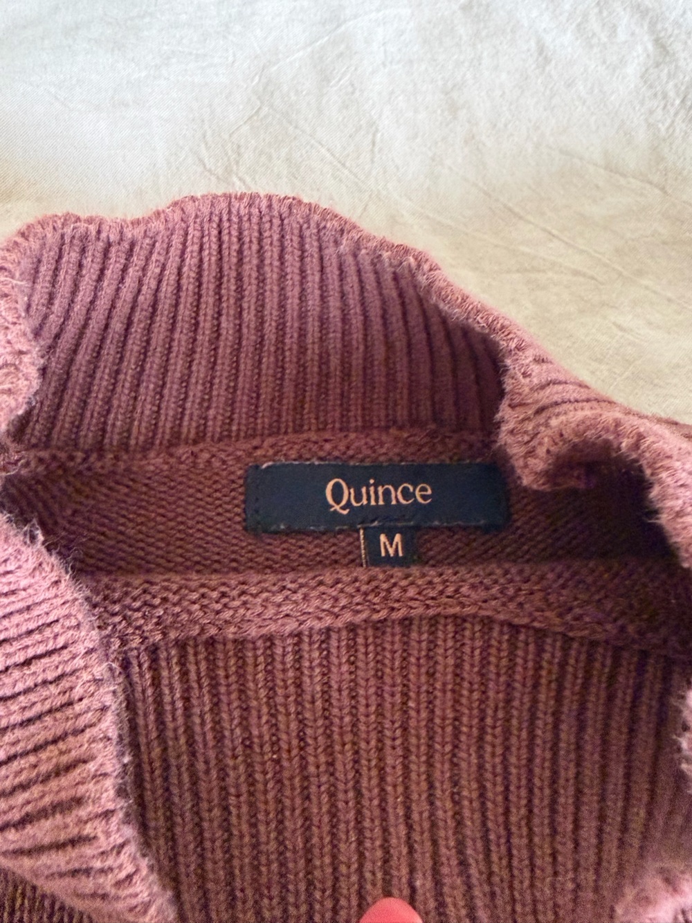 Quince Brown 100% organic cotton Classic 90s Minimalist French Girl Chic Sweater - Picture 2 of 6